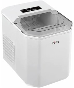 Aparat cuburi de gheata Oliver Voltz OV51447B, 120W, 12 kg/24 ore, 1.3 L, 9 cuburi/ ciclu de operare, Indicator de gheata si apa, Alb