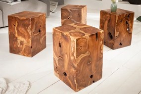 Masuta design unicat Square 30cm Teak