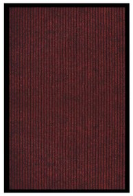 Covoras de usa, rosu, 80x120 cm, cu dungi 1, Rosu, 80 x 120 cm
