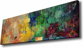 Tablou 887GLR1012, multicolor, panza/lemn, 90x30 cm