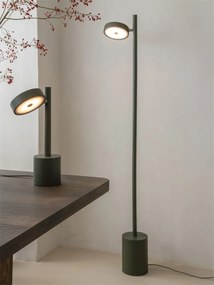 Lampadar LED din lemn de frasin verde Okinawa