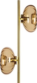 Osram - Lampadar GOLD GLASS 2xE14/12W/230V auriu/bej fumuriu