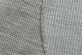 Covor SISAL SION cerc A5165A Melanj țesute plate gri