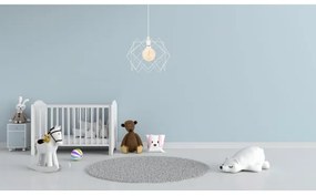 Lustră pe cablu GALL 1xE27/60W/230V alb