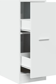 vidaXL Dulap de farmacie, alb, 30x41x77,5 cm, lemn stratificat