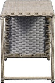 Set mobilier de grădină bej/maro deschis pentru 2 persoane Modular – Unique Furniture