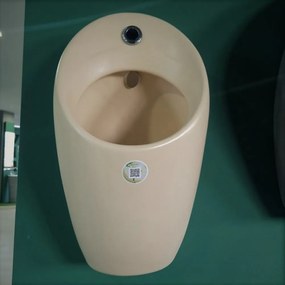 Pisoar cu alimentare ascunsa Inter Ceramic si actionare electronica bej mat