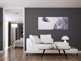 Tablou - Fluturi desenați (120x50 cm)