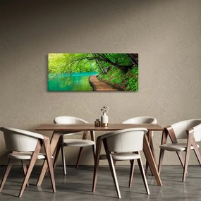 Tablou - Lacurile Plitvice (120x50 cm)