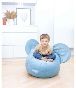 Fotoliu sac catifelat pentru copii The Brooklyn Kids Ears, roșu