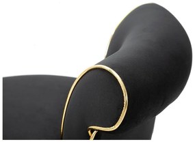 Scaun de bar albastru din catifea 96 cm Luxy – Mauro Ferretti