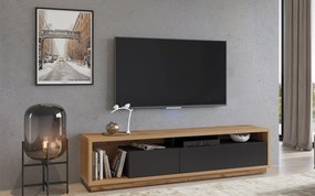Comodă lemn masiv Livento TV, 200 × 50 × 45 cm