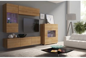 Mobilier living Calabria C3 (Stejar auriu) (fără iluminat). 1051598