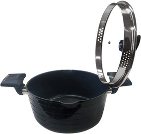 Set oale cu capac, Monheim, Carl Schmidt Sohn, 6 bucati, 16 20 24 cm, negru