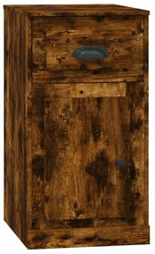 vidaXL Dulap lateral, sertar, stejar afumat, 40x50x75cm lemn prelucrat