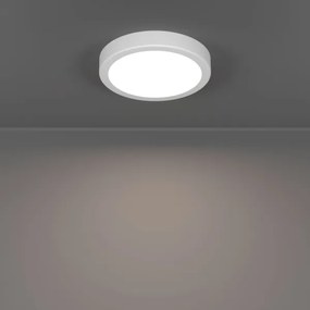 Eglo 901332 - Plafonieră LED FUEVA pentru baie, 7,5 W, 230 V, Ø 16,6 cm, IP44, alb