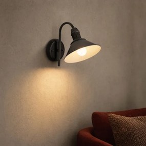 Brilagi - Lampă de perete FORGE 1xE27/60W/230V neagră