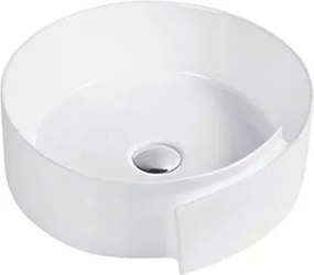 Lavoar pe blat Fluminia Amor alb 44 cm