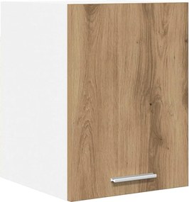 vidaXL Dulap suspendat cu ușă Stejar Artisan și Alb 30 x 31 x 40 cm