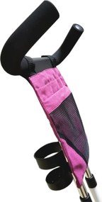 Tricicleta cu copertina Baby Care™ My first Trike , pedale si maner pentru parinti, scaun reversibil cu invartire 360 grade, cadru metalic, Fucsia