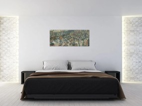 Tablou - Camille Pissarro, Boulevard des Italiens, Morning, Sunlight, reproducere (120x50 cm)