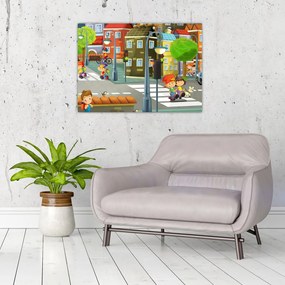 Tablou - Orășelul copiilor (70x50 cm)