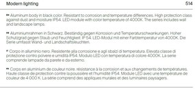 Stalp LED mic pentru iluminat exterior IP54 Koln negru, H-45cm