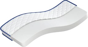 vidaXL Saltea din spumă cu memorie, alb, 80x200x17 cm, moale