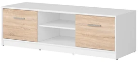 Masă TV Nepo Plus 28 (alb + stejar sonoma) . Promo -35%. 1098385