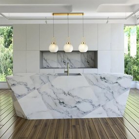 Lustra cu 3 pendule design modern Snowdrop
