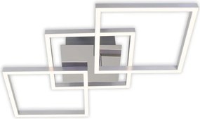 Plafonieră LED dimabilă, 36 W, 230 V, 3000 K, crom mat