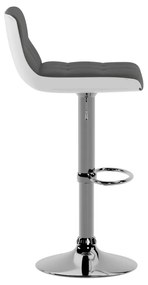 STONES Scaun din piele ecologică 36cm X 38.5cm H. 83/98cm | Aosom Romania