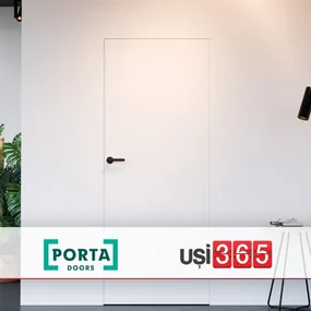 Usa Filomuro   cu toc ascuns PORTA HIDE Alb HDF - PORTA Doors 4 - Deschidere in hol - Stanga, 1000, 2070, Fagure de stabilizare