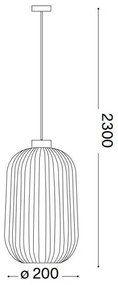 Ideal Lux - Pendul pe cablu MINT 1xE27/60W/230V Ø 14 cm, verde
