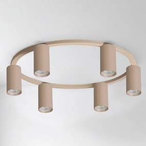 Brilagi - LED RGBW plafonieră dimmabilă SELE 6xGU10/6,5W/230V bej