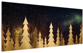 Tablou - Noapte de aur (120x50 cm)