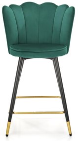 Scaun de bar Knox, verde/negru