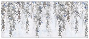 Tablou - Crenguțe de salcie cu fluturi (120x50 cm)