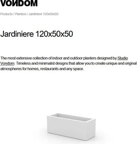 Jardiniera plante design decorativ exterior/interior JARDINIERE 120x50x50cm