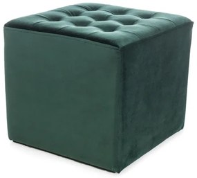 Taburet verde LORI VELVET