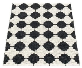 Covor pentru exterior și interior alb-negru 70x90 cm Marre Black Coral – Pappelina