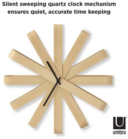 Ceas de perete ø 51 cm Ribbonwood – Umbra
