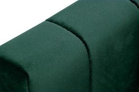 Canapea extensibilă cu ladă de depozitare Neli - verde închis catifea Kronos 19