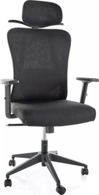 Scaun de birou Q-080 M, negru, 67x50x115/125 cm