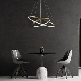 Lustră LED pe cablu LEA LED/35W/230V 4000K d. 60 cm auriu