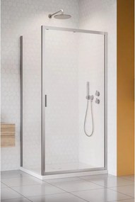 Cabina de dus dreptunghiulara cu usa glisanta Radaway Alienta 140x80 cm nichel periat-transparent