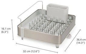 Scurgător de vase argintiu din metal Extend – Joseph Joseph