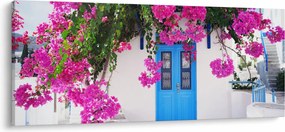 Tablou - Casă tradițională grecească (120x50 cm)