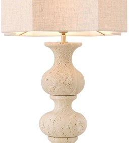 Veioza inalta design LUX Mabel, travertin
