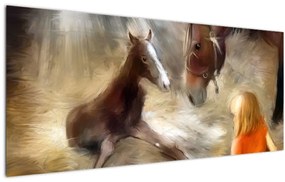 Tablou - Bine ai venit, căluțul mic (120x50 cm)